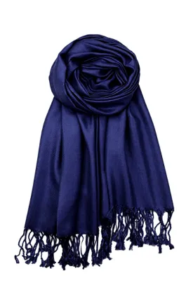 PP001-05 Navy Pashmina Scarf