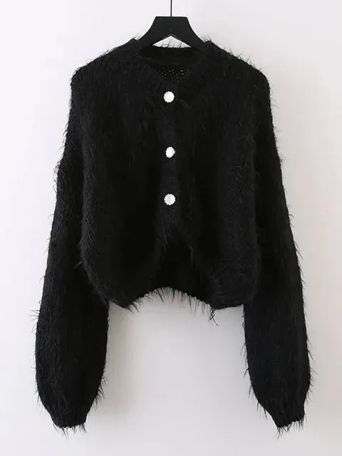 Pre Order:  Downy Warm Knitted Short Sweater