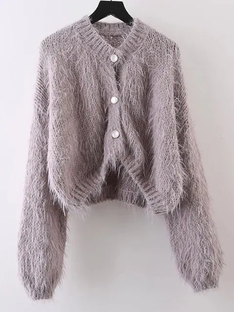 Pre Order:  Downy Warm Knitted Short Sweater