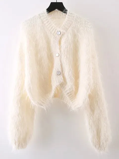 Pre Order:  Downy Warm Knitted Short Sweater