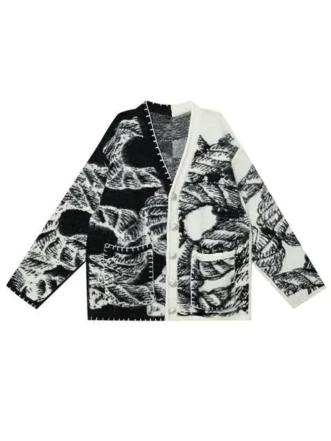 Pre Order:  Dragon Tail Yin Yang Knit Sweater