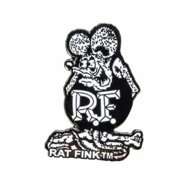 Rat Fink Lapel Pin - Black