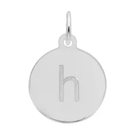 Rembrandt Charms - Block Initial Disc Charm-Letter H - 1895-008