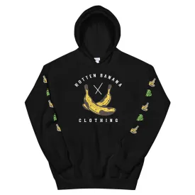 Rotten Banana Clothing Unisex Hoodie Black