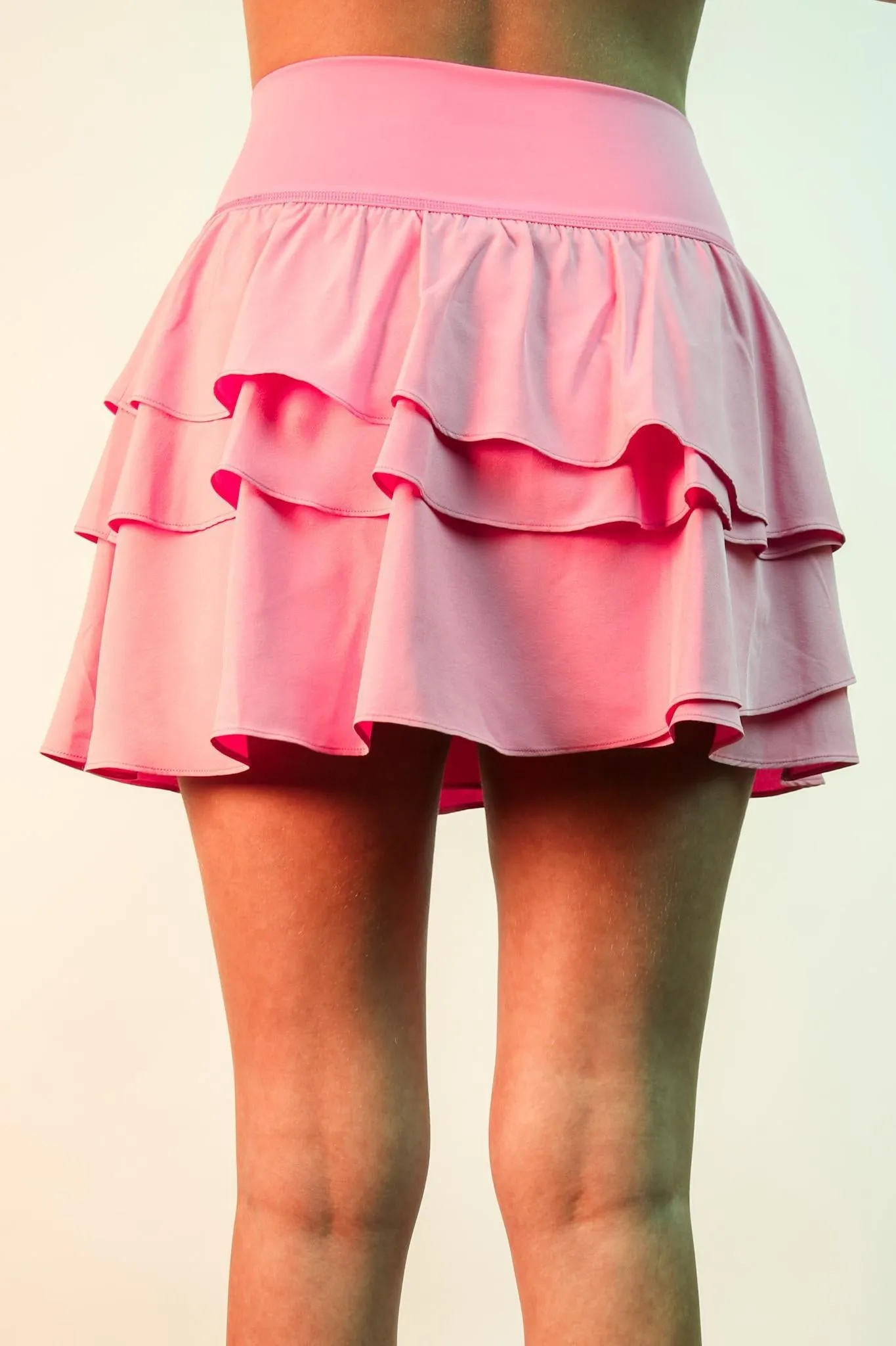 Ruffled Tiered Layers Active Skort