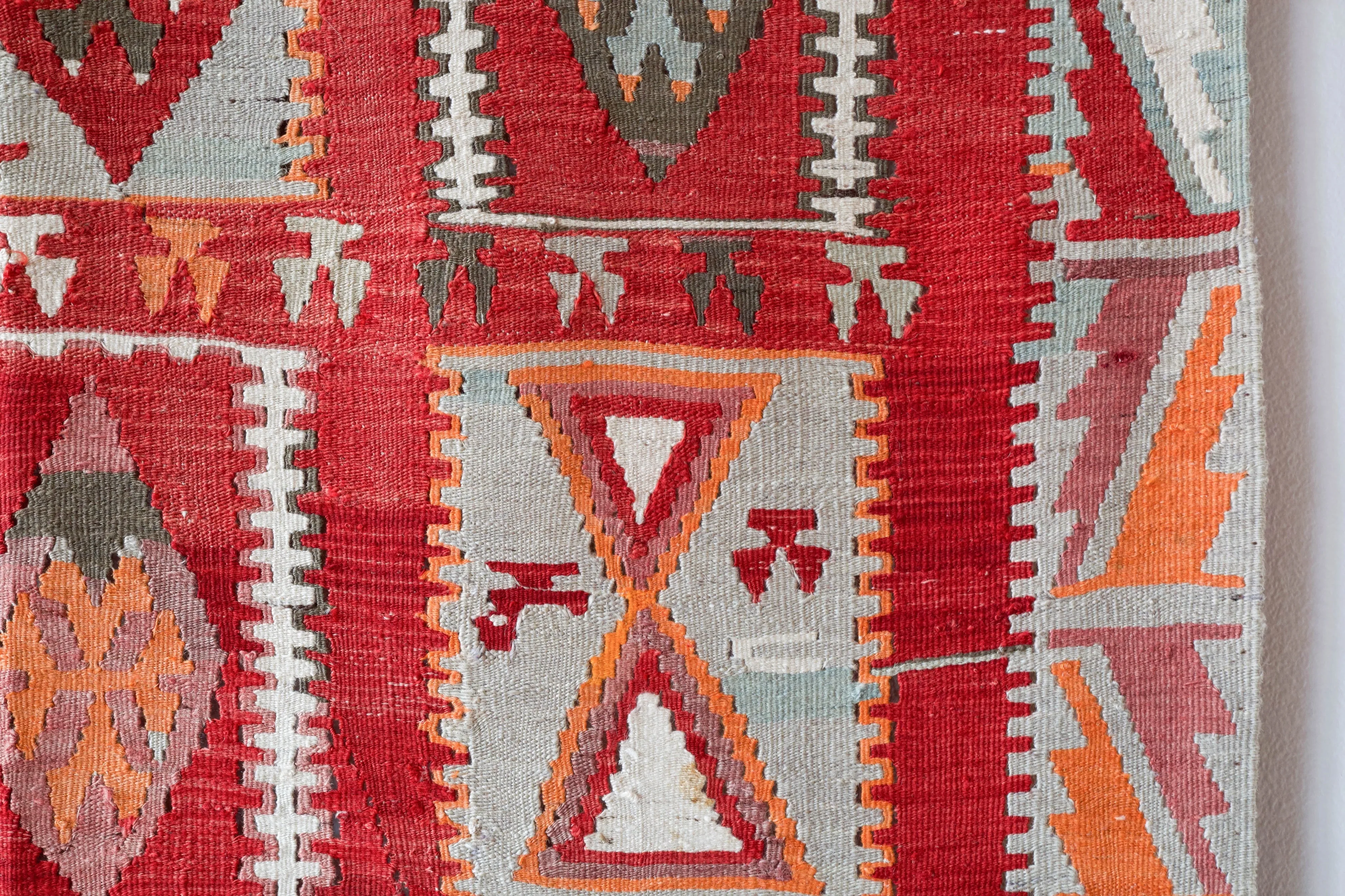 Semi-Antique Sivas Sarkisla Kilim Rug 9'4"x11'2"