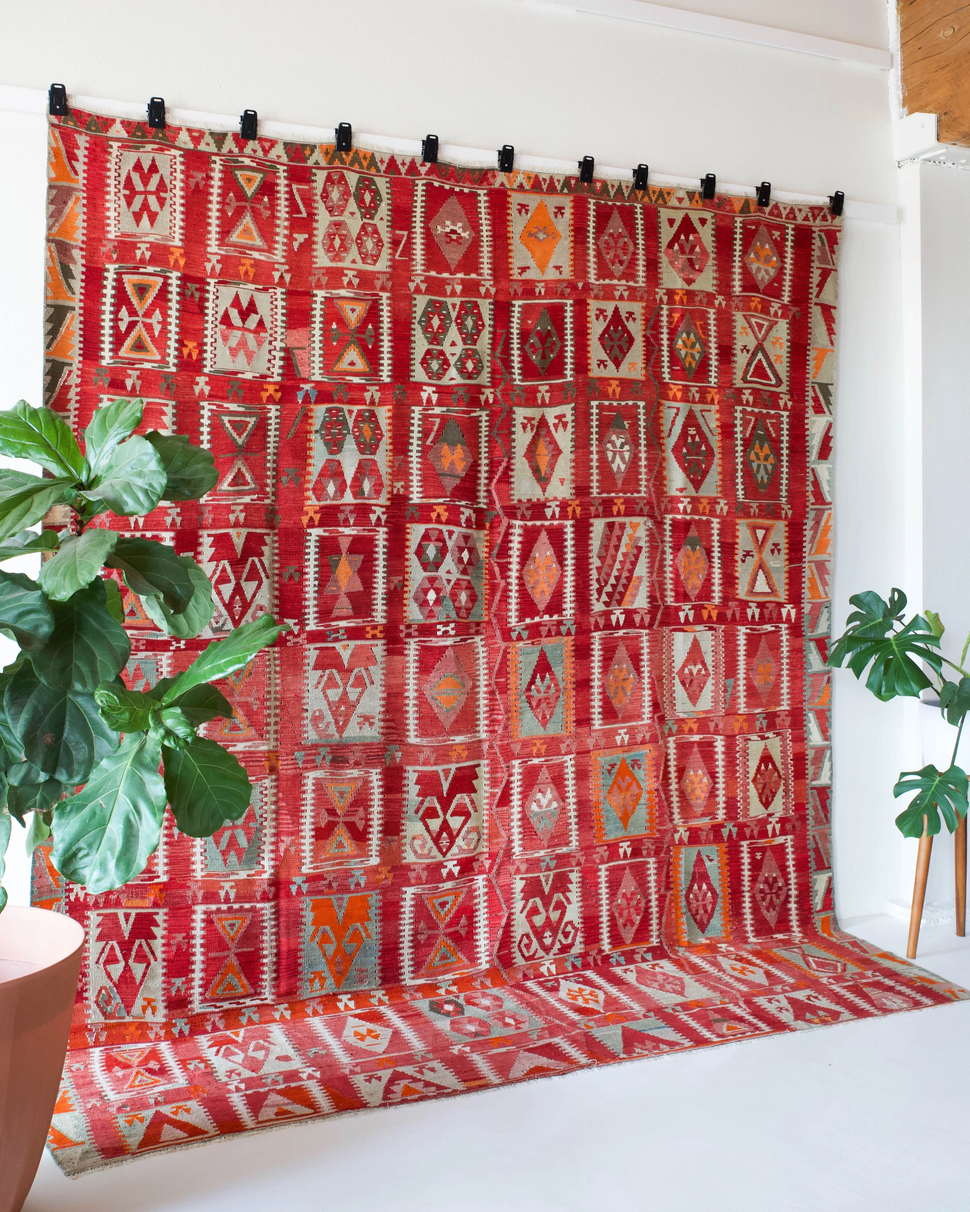 Semi-Antique Sivas Sarkisla Kilim Rug 9'4"x11'2"