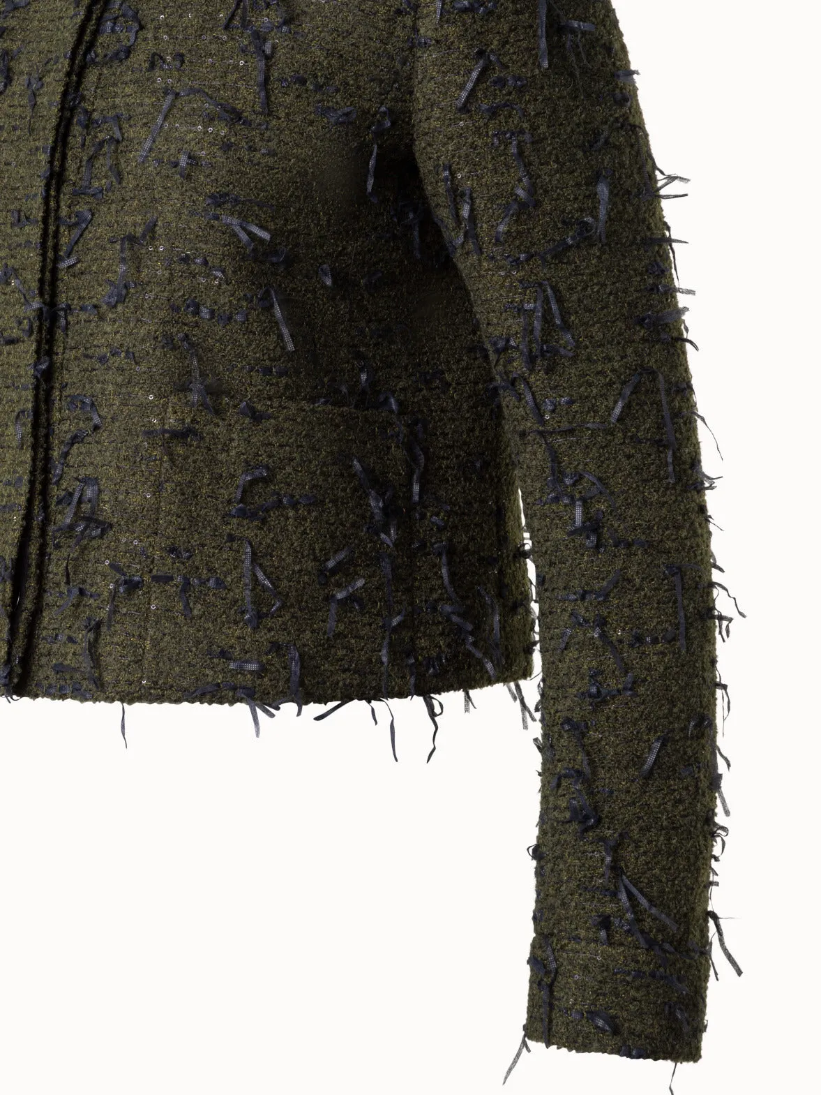 Sequined Boucl Short Jacket