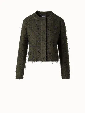 Sequined Boucl Short Jacket
