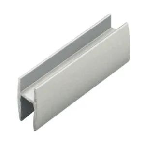 Shoe Moulding 743, 12ft, Aluminum Satin Clear Anodized 743-A-12