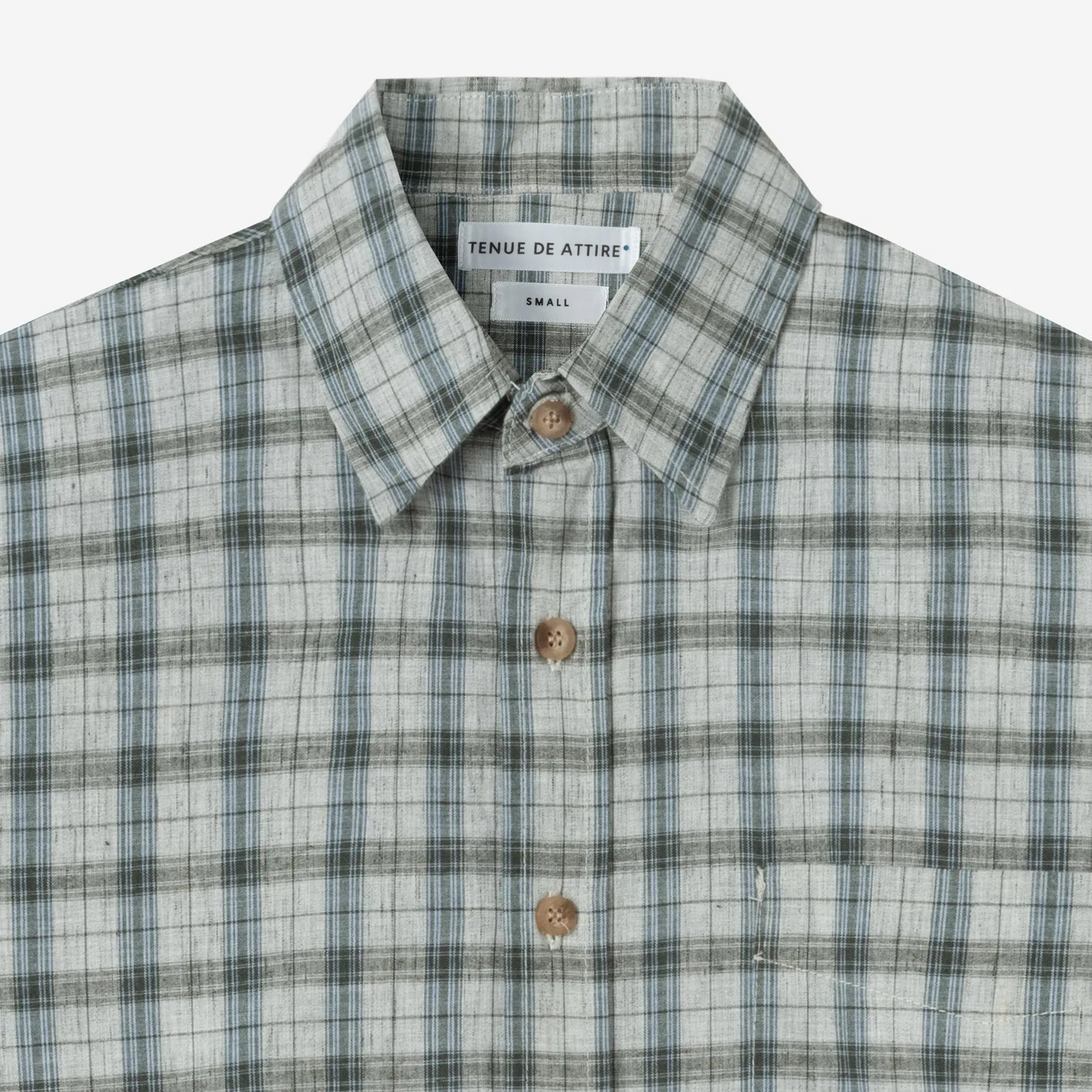 Sunny Vacation Long Sleeve Plaid Shirt - Grey