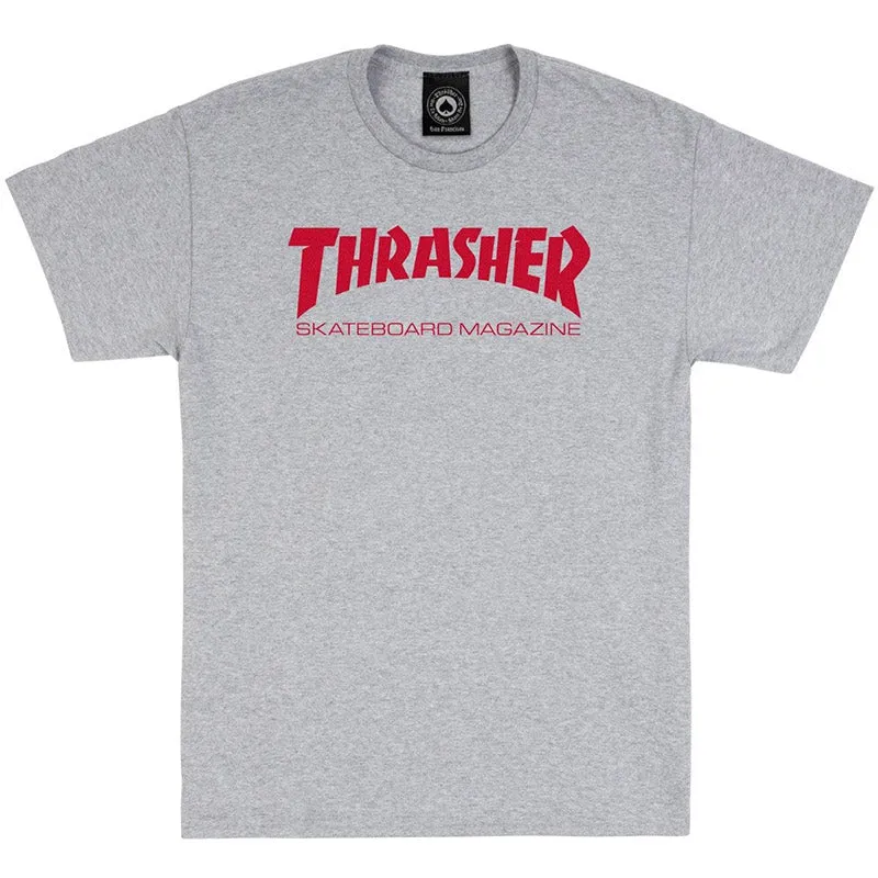 Thrasher Skateboard Magazine Grey T-Shirts