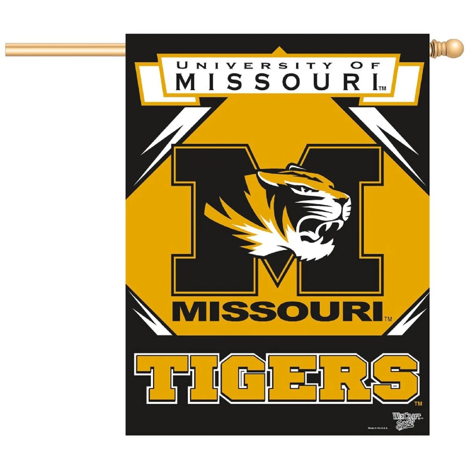 University of Missouri Verticle Flag
