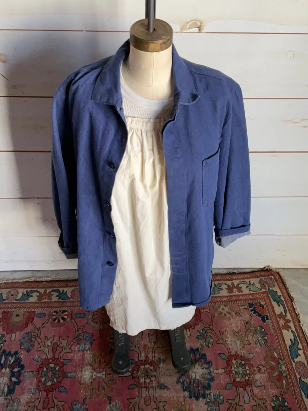 Vintage Indigo Chore Coat - Denim
