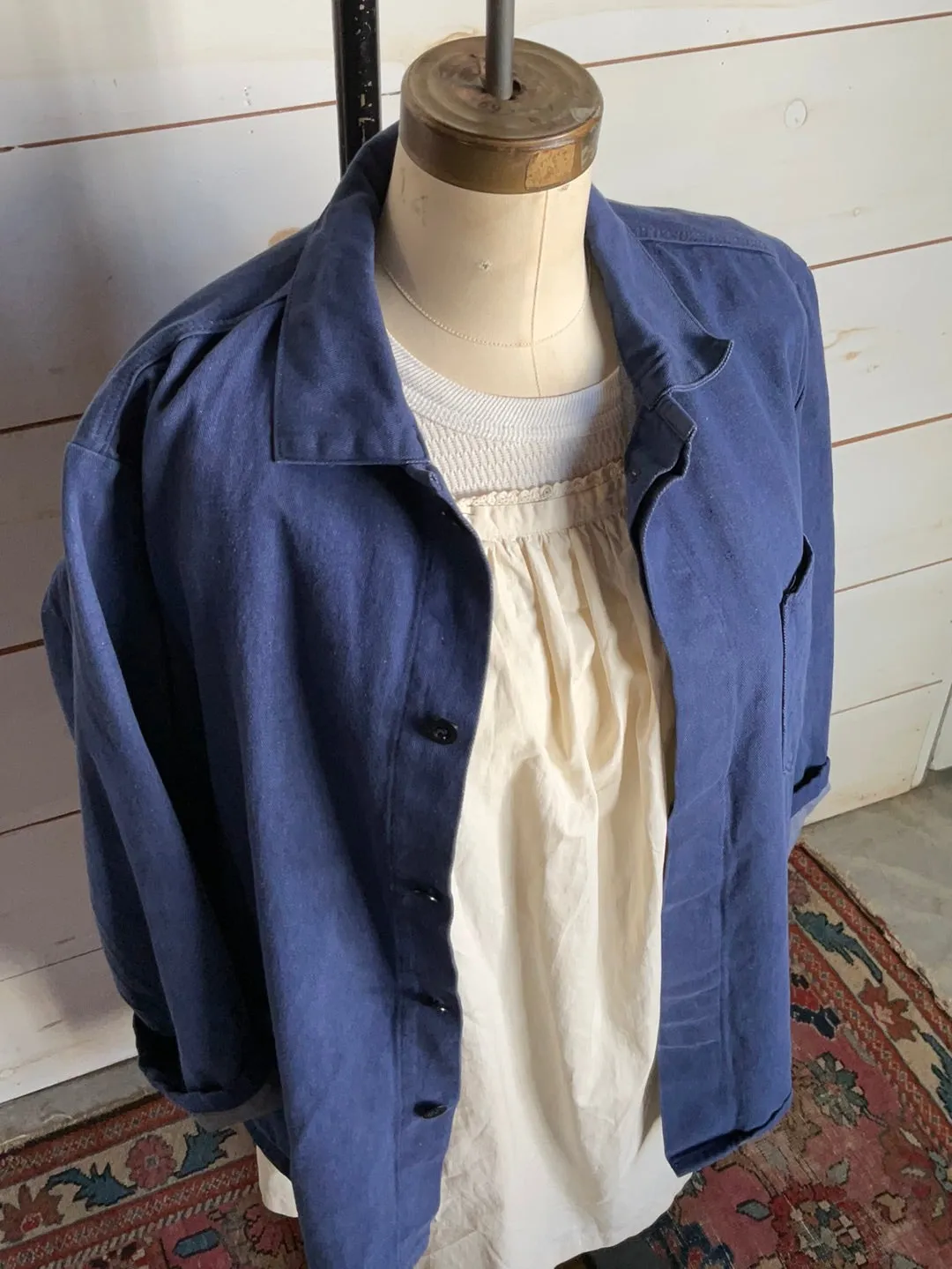 Vintage Indigo Chore Coat - Denim