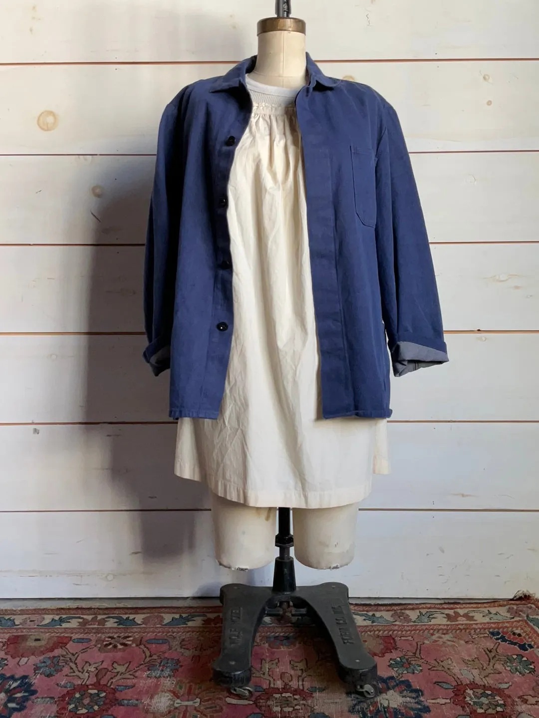 Vintage Indigo Chore Coat - Denim