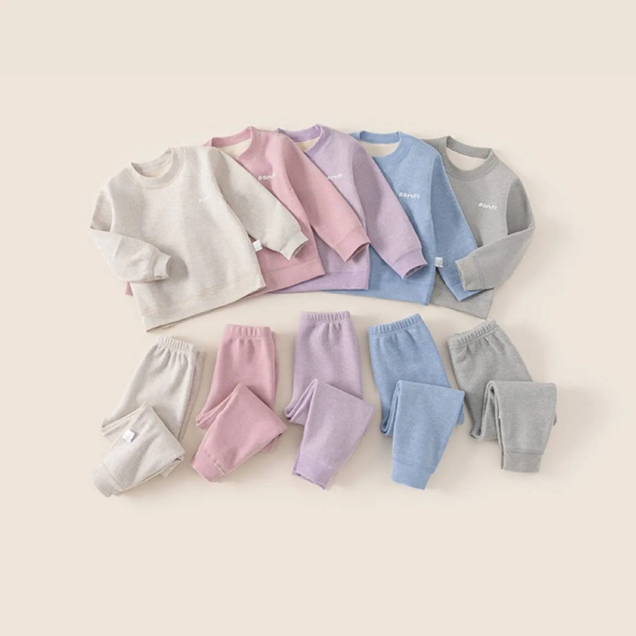 Warm Panda Winter Fleece Loungewear Set