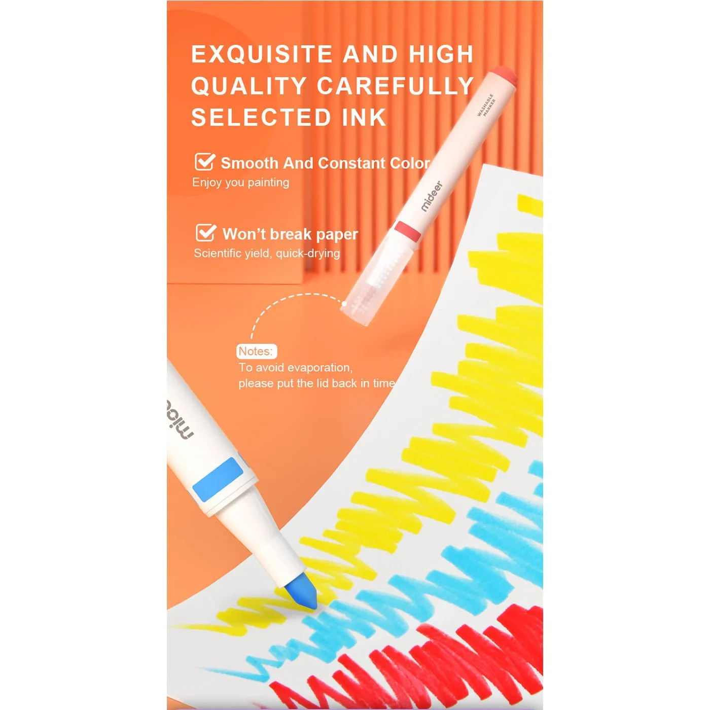 Washable Marker 12 Colors
