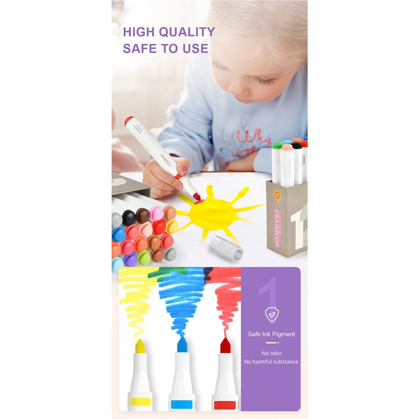 Washable Marker 12 Colors