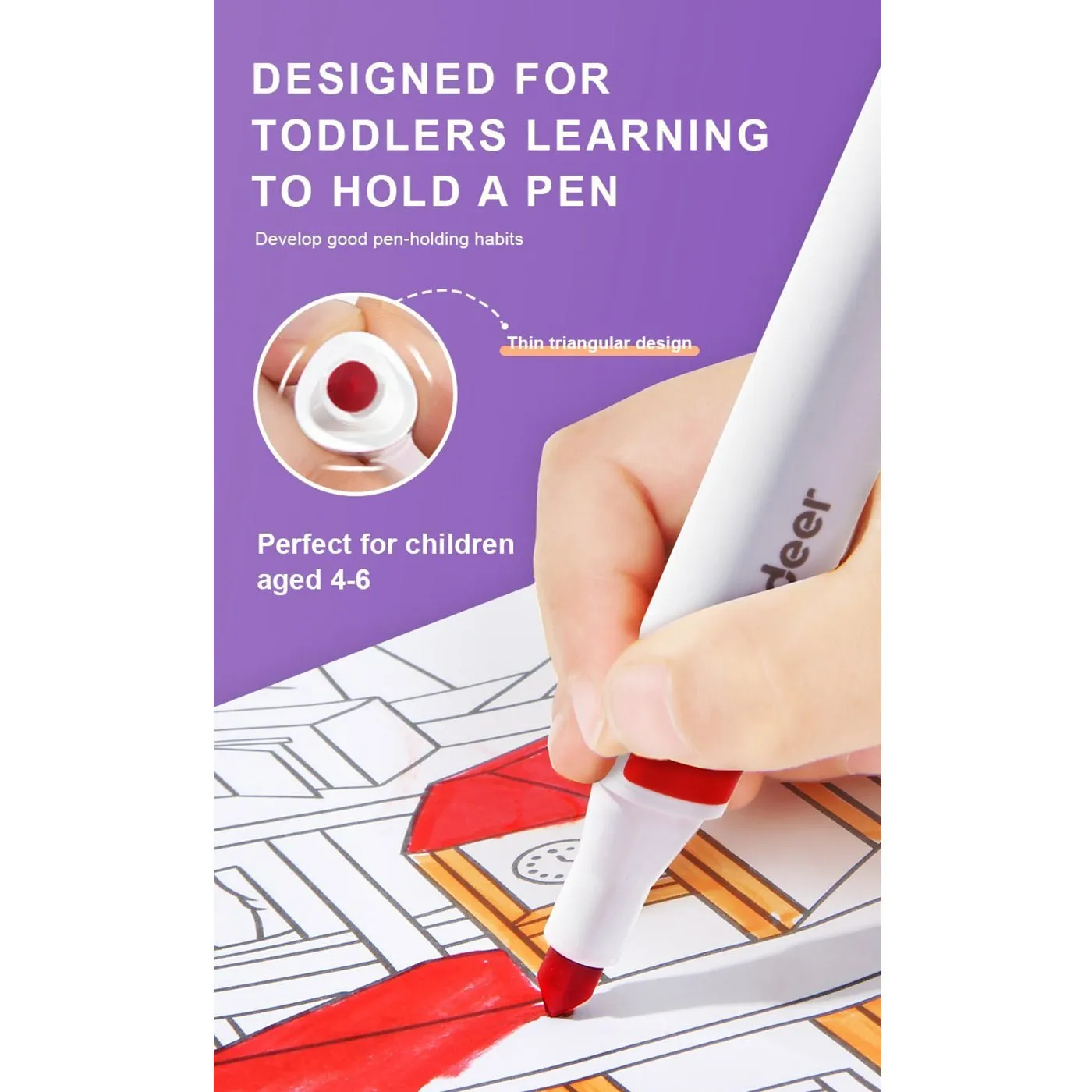 Washable Marker 12 Colors
