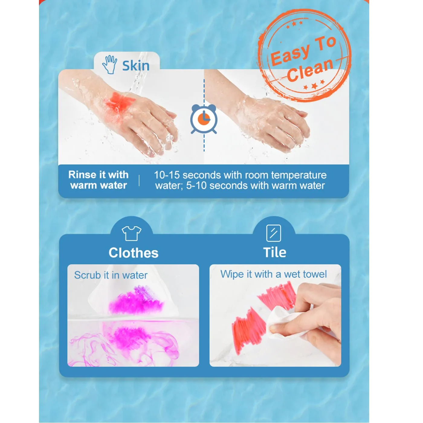 Washable Marker 12 Colors