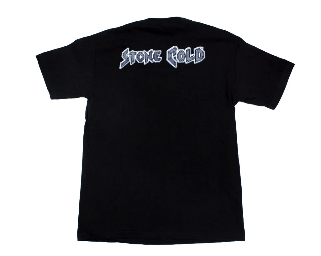 WWF STONE COLD BAD TO THE BONZ GLOW IN THE DARK T-SHIRT MED